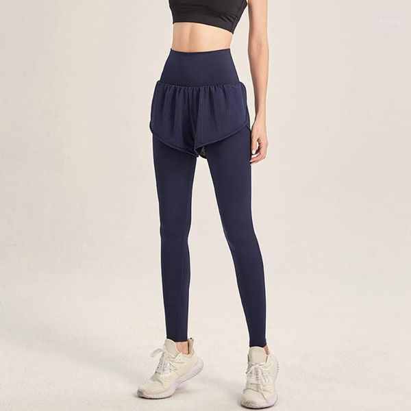 

women 2-in-1 gym pants wide elastic waistband pocket ankle length pans running jogging trousers1, Black;white