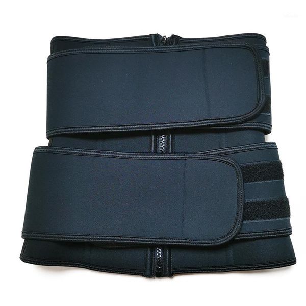 

waist support slimming body shaper belt trainer for women & man1, Black;gray