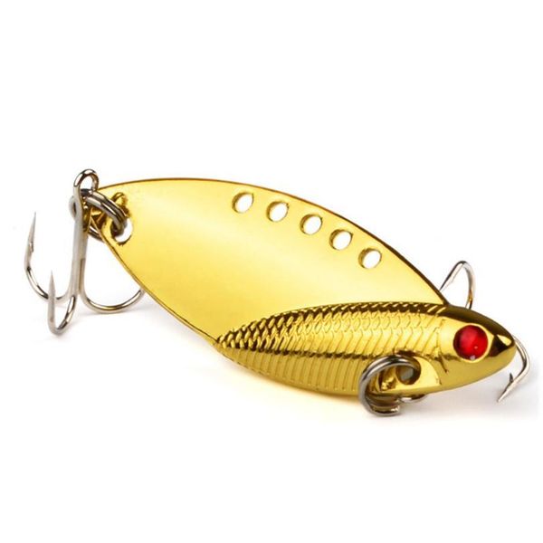 

5pcs/lot mixed 6cm 11g vibration high carbon steel hooks vib fishing lures for bass carp spoon artificial cicada h sqcdtx