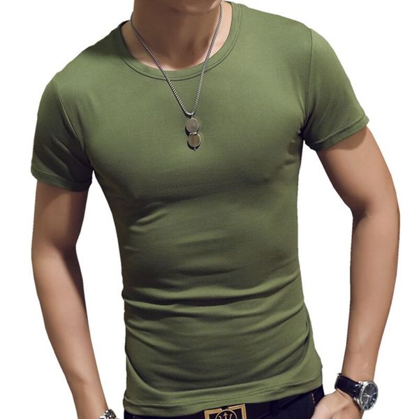

2factory direct round neck solid color sanded mens t shirt summer new men's casual round neck short-sleeved men t shirts, White;black