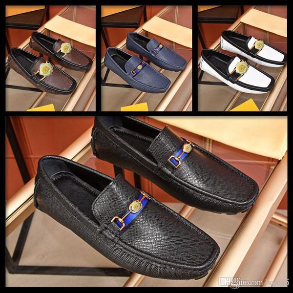 

c1 bs men business casual shoes non-slip breathable first layer mens designer shoes men men loafers zapatos de hombre 22 11, Black