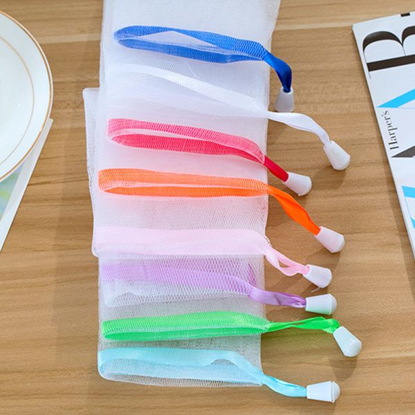 

factory6194for soaped 9*15cm glove bag foam foaming soap net bathroom cleaning gloves mesh bath sponges