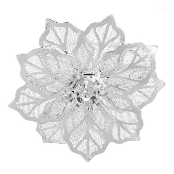 

12 pcs floral metal rings napkin holder dinner wedding towel ring for party table @ls1