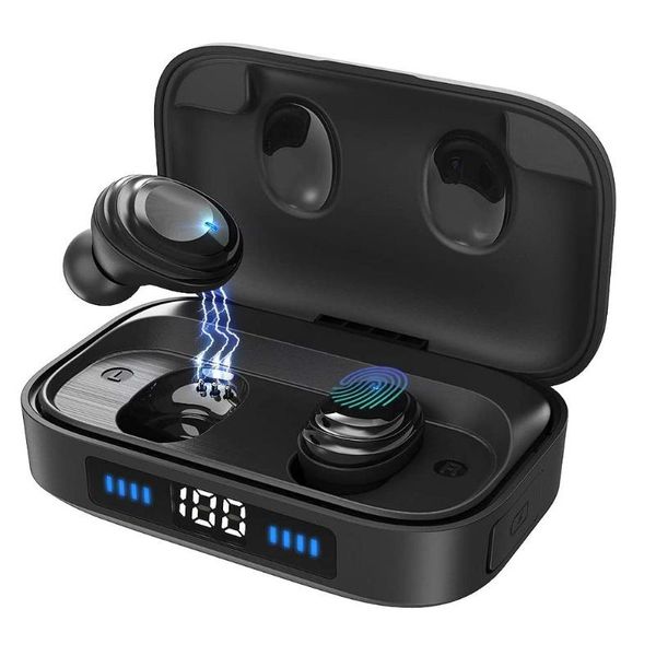 

h01 led electric display bluetooth 5.0 in-ear stereo music headset wireless earphone ipx7 waterproof tws 9d stereo music earbuds