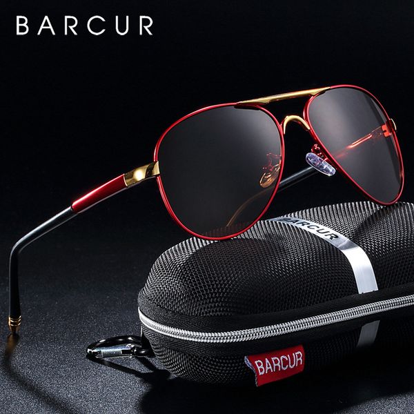 

barcur men's sunglasses driving uv400 protection male sun glasses polarized women eyewear gafas de sol shades t200108, White;black