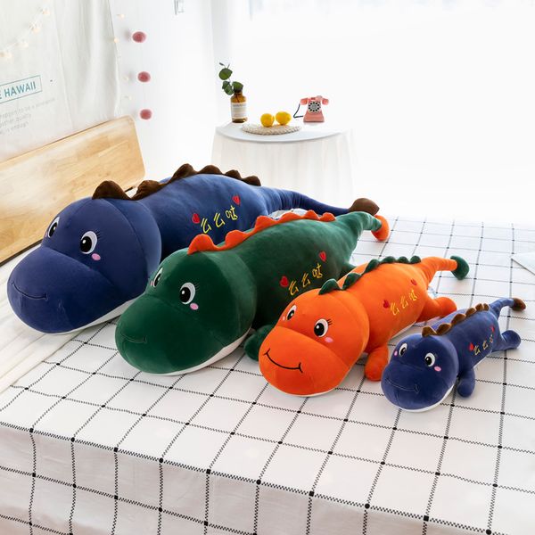 

cute and cute dinosaur doll cartoon feather cotton bed doll pillow lying dinosaur plush toy