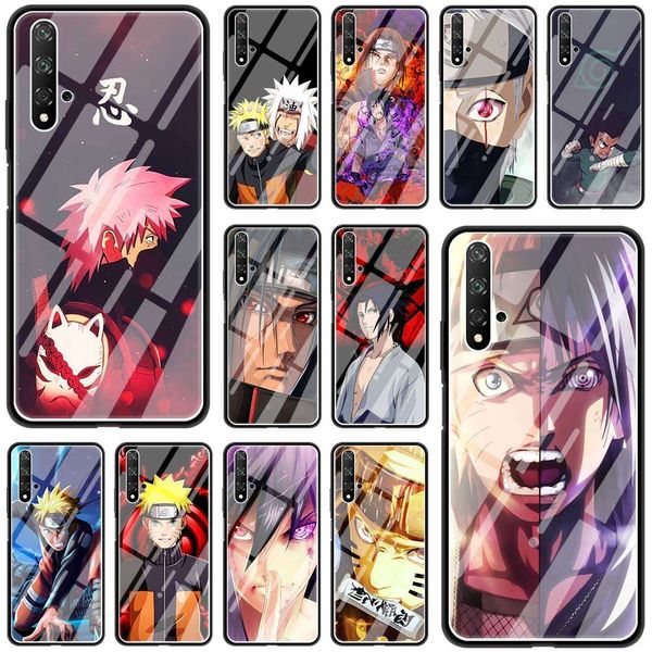 

huawei honor mobile phone cover 9x 8x 20 10 lite 30 pro + young x10 max 5g tempered glass shell animation naruto assist