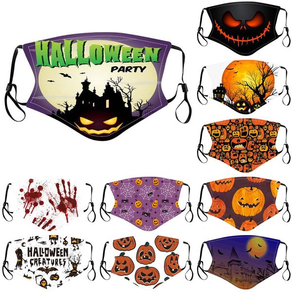 

halloween factory face children designer mask fashion dustproof and haze printing cartoon washable windproof facem p85uv