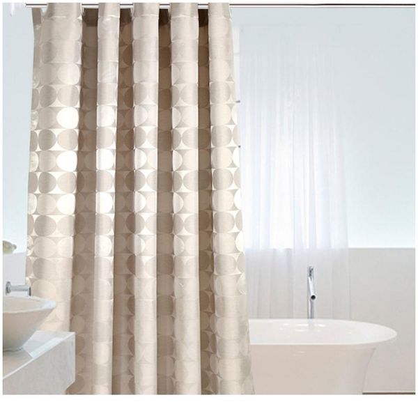 

элегантный круг сплошной душевой занавес полиэфирной ткани толщиной водонепроницаемый ванна занавес для ванны простая ванная комната раздел