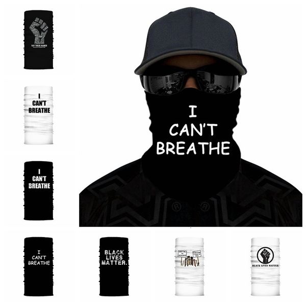 

factory i can't breath sunscreen headgear scarf summer outdoor riding magic mask black lives matter face anti dust party