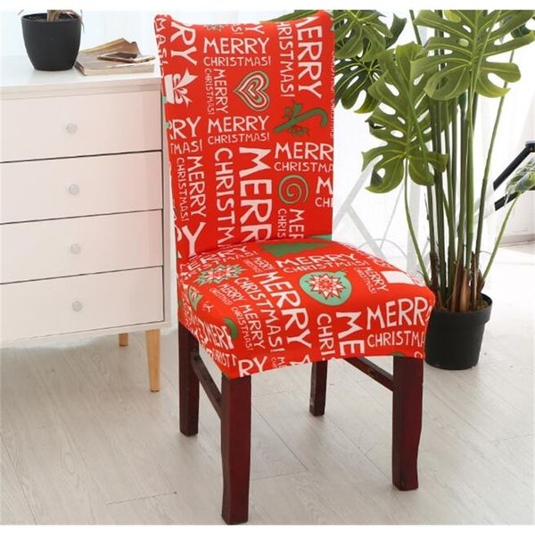 

christmas covers spandex chair stretch elastic dining seat cover for banquet xmas decoration