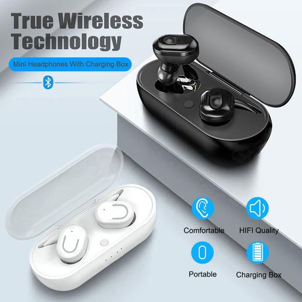 

b2 tws wireless bluetooth headset stereo sports earphone led lighting binaural call headphone suitable for mobile phones tablet
