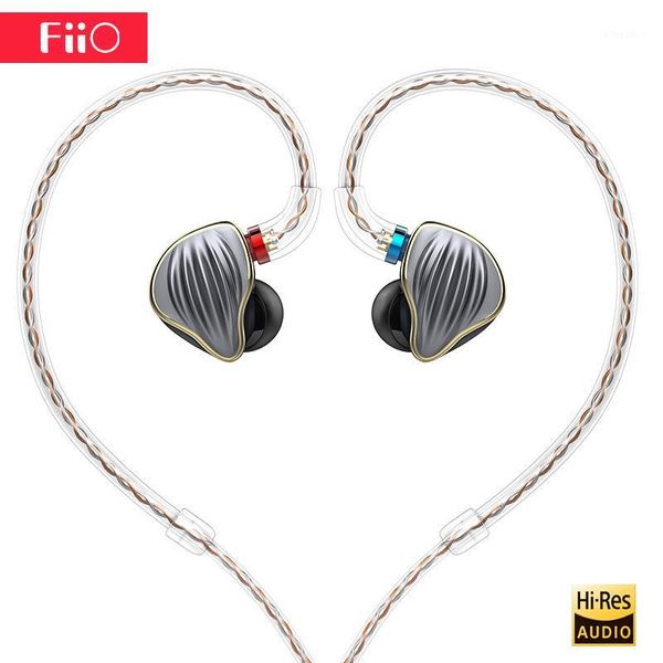 

original fiio fh5 hifi earphone metal case knowles detachable cable mmcx design quad driver hybrid earphone 3.5mm plug1