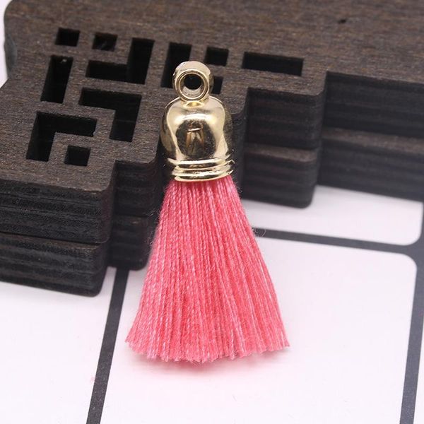

10pcs 3cm metal cap mini tassels pendant jewelry curtain garments decorative accessories key bag pendant craft tassels diy h sqclni