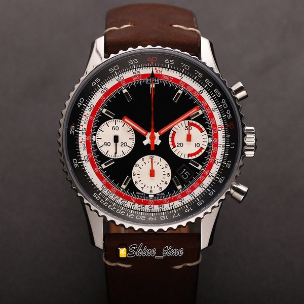 

b01 edition sport eta quality ab01211b1b1x2 swissair two mens rotation v9f a7750 automatic chronograph special way watch bezel watc ciuq, Slivery;brown