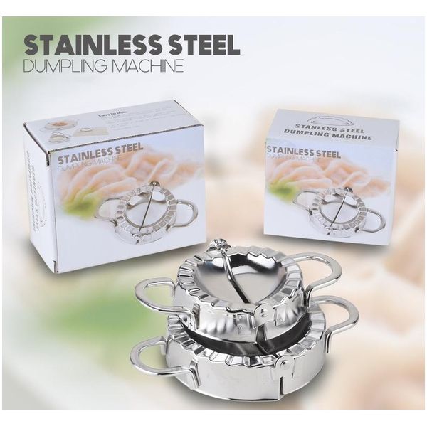 

diy dumplings tool stainless steel press dumpling machine jiaozi maker device easy dumpling mold clip kitchen gadget sqciom ppshop01