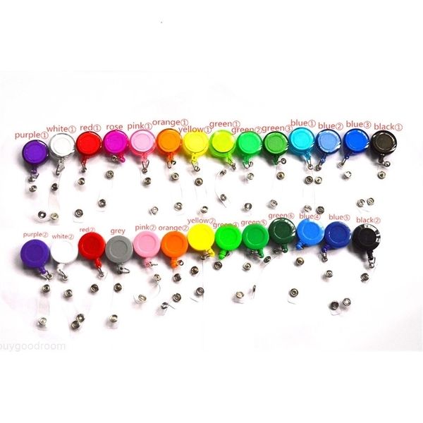 

reel ski 27 retractable colors pass badge id card badge holder key chain reels anti-lost clip office & school supplies