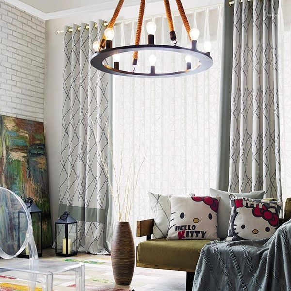 

european and american style chenille jacquard curtain for living room, bed room high shading curtains1
