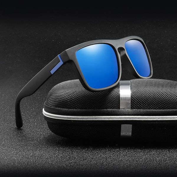 

square polarized men's sunglasses women polaroid sun glasses for male vintage driving goggle uv400 shades for male eyewear, White;black