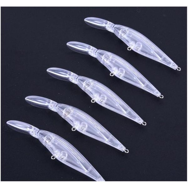 

abs plastic embryo fishing bait unpainted blank body lure 11.2cm 9g shallow diving swimbaits diy color baits accessories