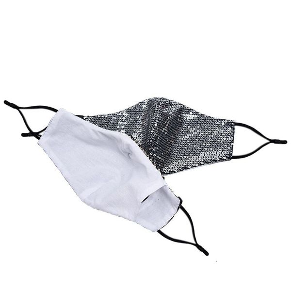 

factory mouth fashion sequins protective dustproof mask pm2.5 masks washable reusable women face mask owc3205