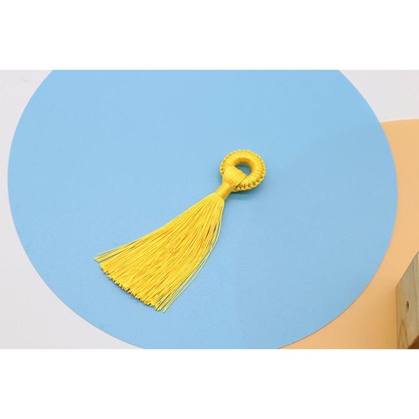 

2 10 шт. полиэстер многоцветные кольцо оплетзы tassels diy ювелирные изделия занавес декоративные аксессуары ключ сумка подвеска ремесло кис