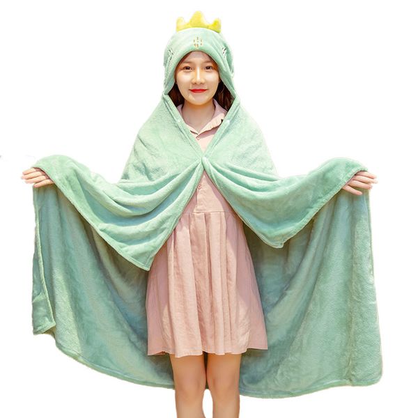 

kawaii dinosaur animal cloak cloak carrot cloak lazy blanket lunch break shawl nap blanket children's flannel blanket christmas