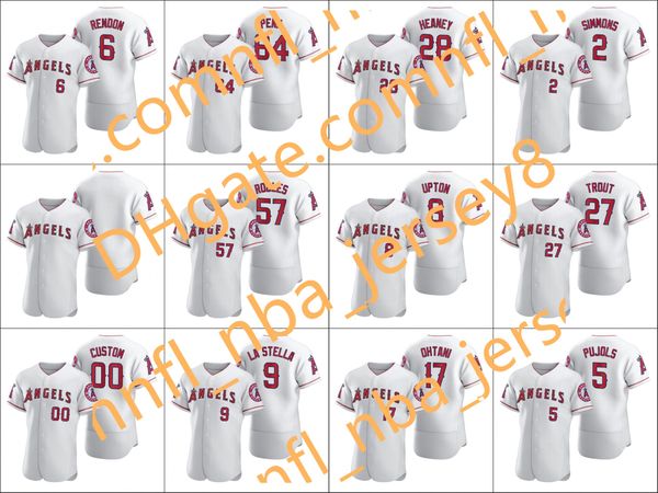

лос анджелес angels # 27 майк форель 17 shohei ohtani 6 anthony rendon мужчины женщины молодежи пользовательские белые 2020 аутентичные джер, Blue;black