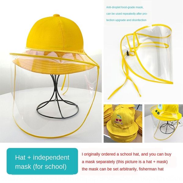 

hkopy children's protective anti-foaming hood protective fisherman mask isolation anti-saliva parent-child style matching fisherman hat