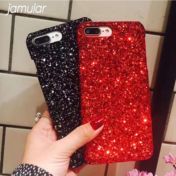 

1dwjamular luxury case with sequins for vip x, 11 pro, 8, 7, 6, xs, max, xr