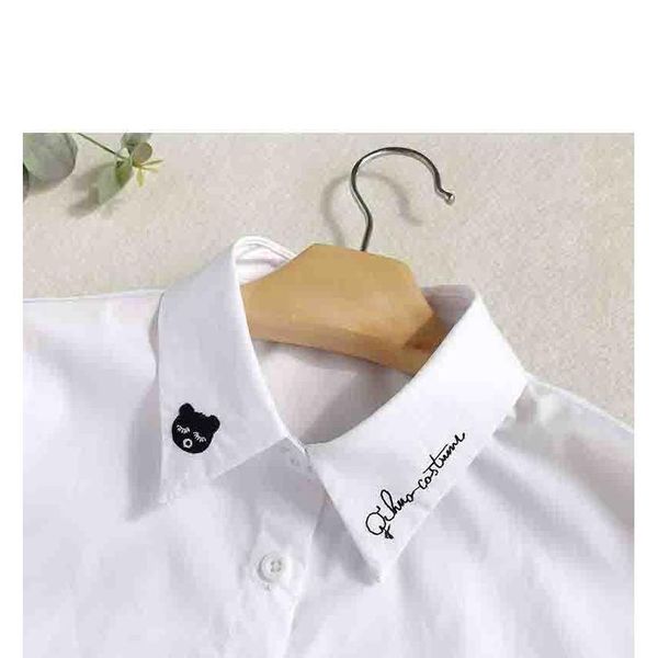 

ladies detachable lapel shirt fake collar fashion solid color lace false blouse neckwear women clothing acc jllrbv, Blue;red