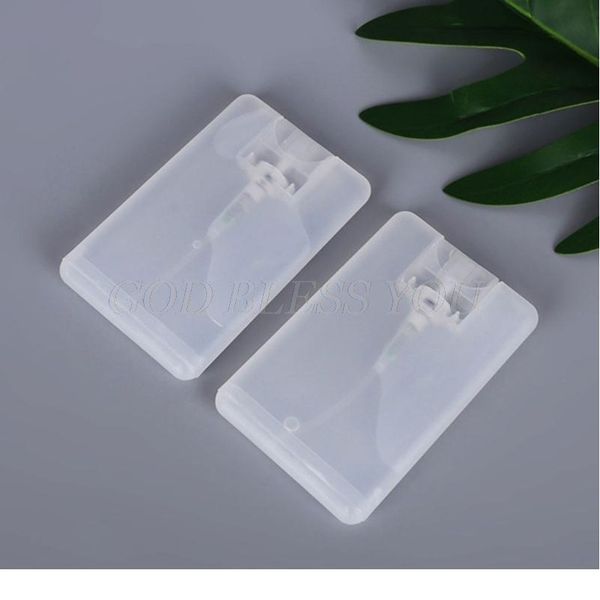 

10pcs 20ml refillable perfume spray bottles card type fine mist plastic empty liquid container portable sprayer bbykwk
