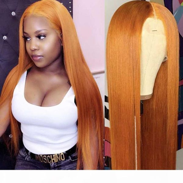 

30 inch 180 density straight lace front wig brazilian straight lace front human hair wigs t part hd transparent frontal wig, Black;brown