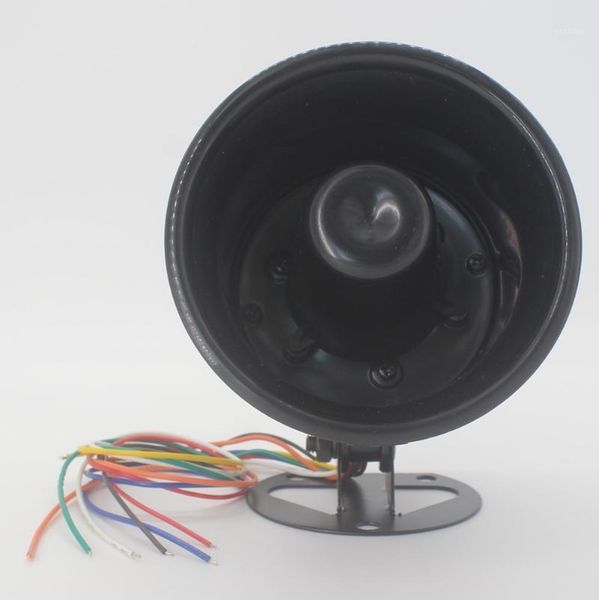 

5 tone loud horn speaker 32v 10w intelligent alarm siren horn car alarm and truck backup (black)1