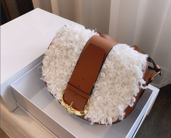 

2021 new fashion saddle portable crossbar shoulder bag woman's bag bags designer