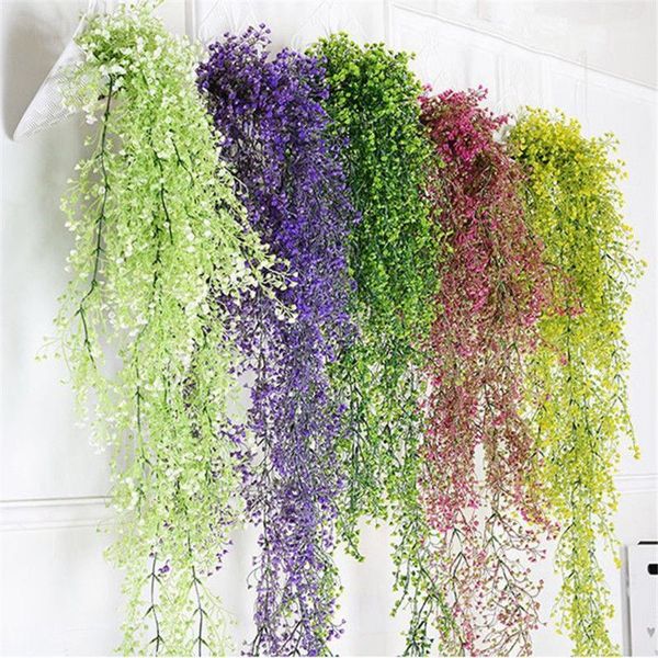 

new arrival artificial fake silk flower vine garden decoration hanging garland plant artificial plants home garden wedding decor1