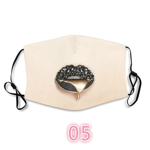

2020 new crystal masquerade mask ladies party diamond rhinestone cat decoration mask women lips face sqckjm pingtoy, Black