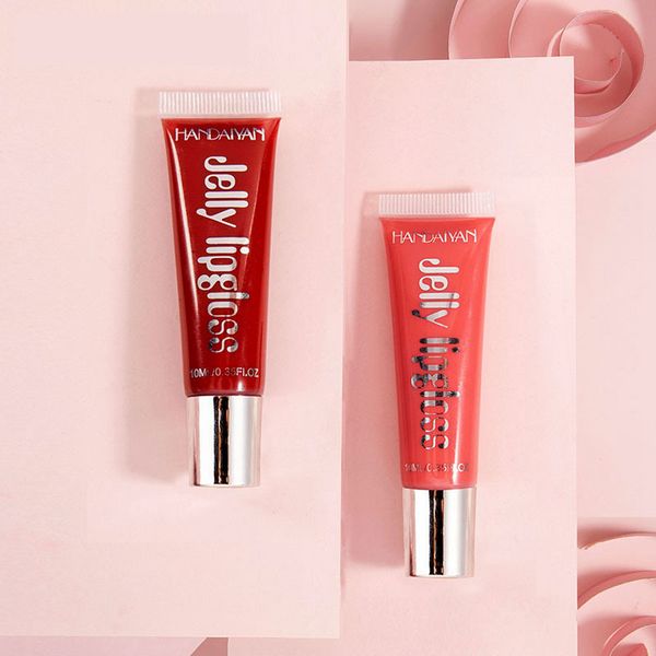 

mirror candy color jelly lip gloss moisturize labial long lasting water-light not fade glass lip glaze makeup lipstic wzg tb1800