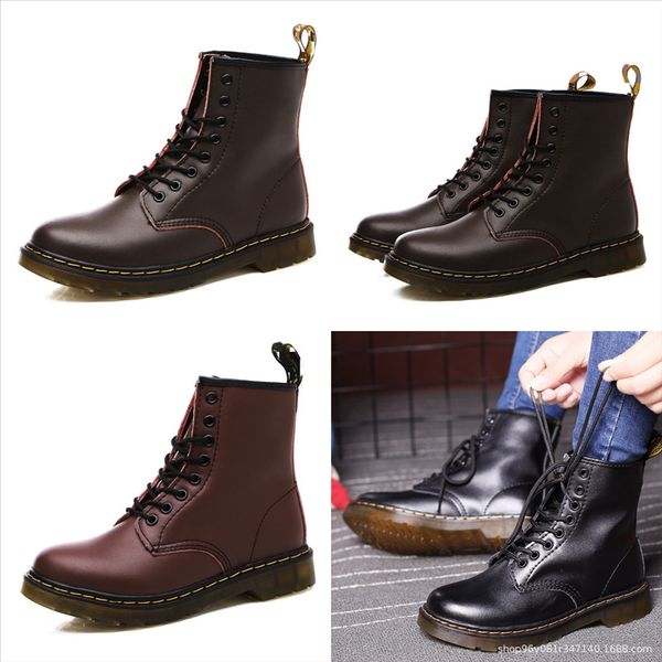 

zuhyx beaubourg new ankle boots women leather fashion boots coupledesigner wool winter leather boots withsize cute snow boot, Black