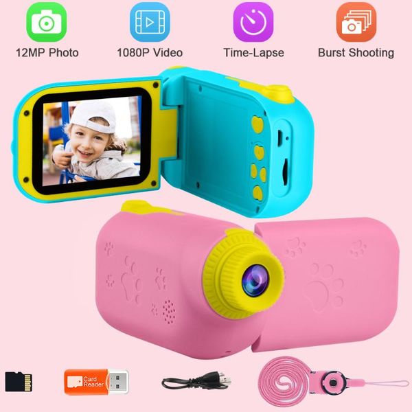 

digital cameras prograce 12mp kids video camera dvd players children's girls' toys dv camcorder education toy child birthday gift