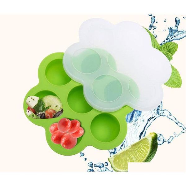 

7 holes baby food storage box egg bites molds sile diy kids food boxes reusable storage container er tray jllipv bdedome