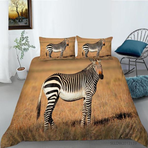 

bedding sets 3d black and white animal zebra print set twin  king size duvet cover with pillowcase for bedroom