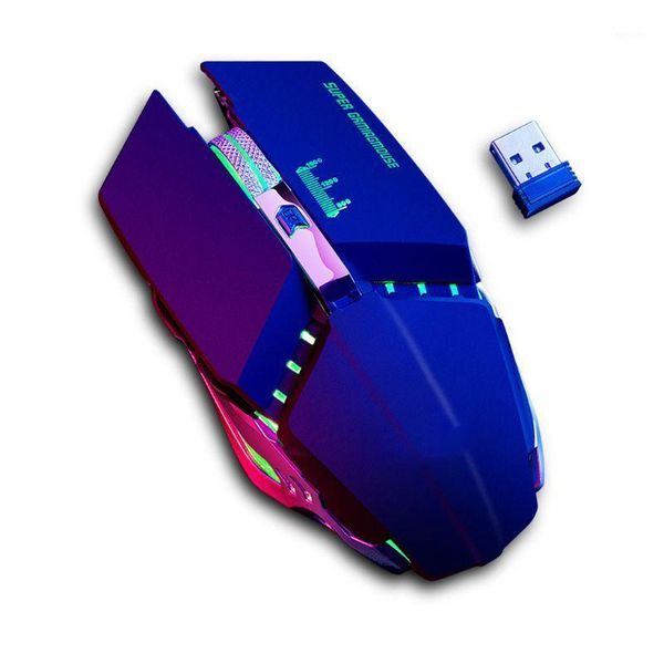 

2.4ghz usb wireless rechargeable mechanical gaming mouse silent optical mouse1