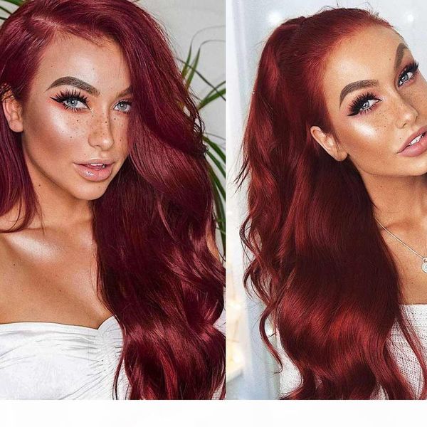 

uniqueme soft body wave weave парик синтетический фронта шнурка высокой температуры синтетический волос парики шнурка красный цвет шнурка фр, Black;brown