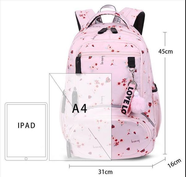 

детские качество высокий студент рюкзак сумки школьная школа новая подростковая книга большие милые напечатанные девушки начальная школьная