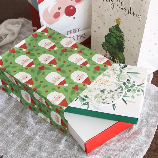 

lbsisi life 5шт ручки рождество бумаги подарочные пакеты cookie еды конфеты мешок упаковки украшения благосклонности партии сумки wmtpqc xhl