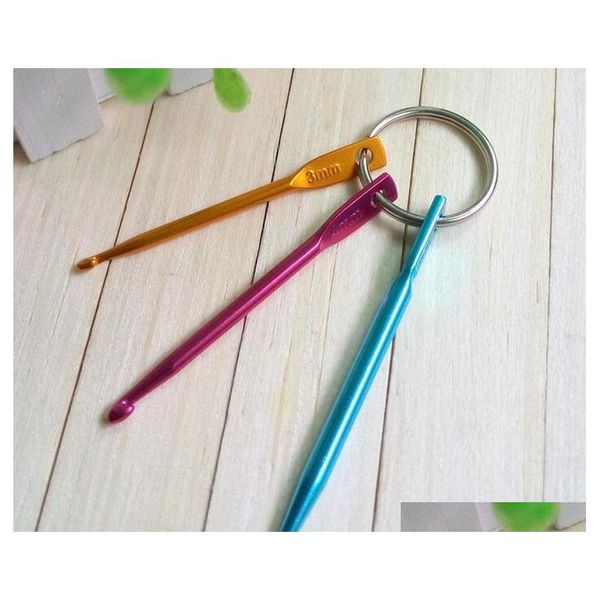 

3pcs/set m 4mm 5mm keychain hooks diy multicolour crafts knitting needles mini aluminum cro qylghe bdetoys