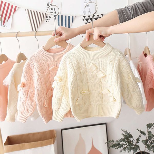 

autumn winter warm 2020 new sweater t-shirt girl's round neck pullover children's et, Blue