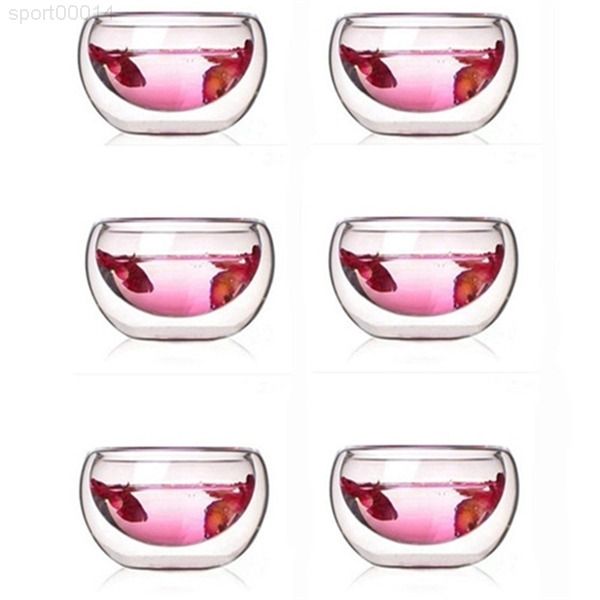 

ygs-y266 heat 6pieces/lot wall glass cup double teapot coffee puer kettle with filter durable tea set