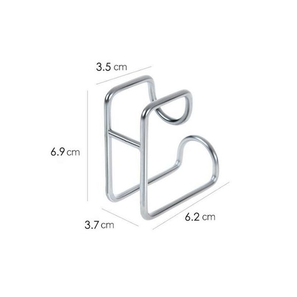 

wall mounted door sticky hanger holder wash basin holder stainless steel strong adhesive hook kitchen bathroom bbyggf